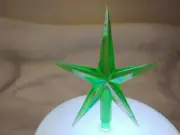 Green Modern Large Star for Ceramic Christmas Tree Topper