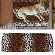 (Leopard Print S)Dog Blanket Plush Pet Blanket Machinehable Soft Plush