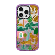 iPhone 16 Pro Impact Case MagSafe Compatible Cheetah Paradise