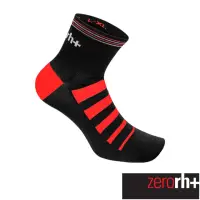 在飛比找momo購物網優惠-【ZeroRH+】義大利10公分中筒運動襪(黑/紅 ECX9