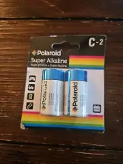 Polaroid 27083 C Cell Super Alkaline Batteries (2 Pack)