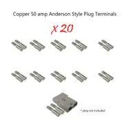 20 x 50 amp Anderson Plug Copper Terminals (only)