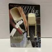 Vintage Dual Purpose Coffee Helper Filter Separator & Measuring Scoop 2 in 1 New