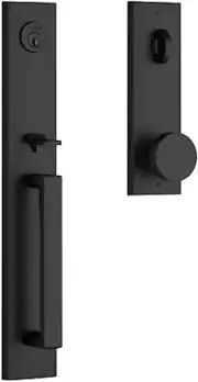 Baldwin EE.SANxCON.CQE.SMT Santa Cruz Full Plate Single Cylinder - Black