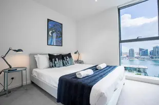 濱海港區的1臥室公寓 - 40平方公尺/1間專用衛浴Melbourne Docklands Seaview Apt @Collins St