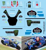 1/12 Decals for Suzuki GSX RR Ecstar 2020 to 2022 Tamiya TB Decal TBD634
