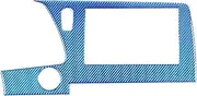 Compatible for Corvette C8 Z51 Z06 2020-2023 Soft Carbon Fiber Car Center Navigation Screen Panel Decorative Sticker Accessories(Style 4)