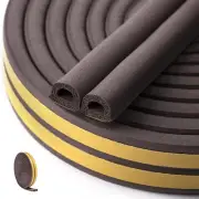 32 Feet Weather Stripping Seal Strip for Doors Windows, Self Adhesive Noise I...