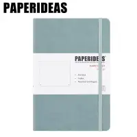 在飛比找博客來優惠-PAPERIDEAS A5子彈筆記本 頁碼硬面綁帶筆記本 與