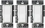 Lutron DVCL-153P-WH-3 Diva LED+ Dimmer Switch, 3 pack, White, 3 Count