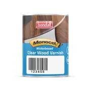 Bondall 250ml Monocel Gloss Waterbased Clear Wood Varnish