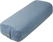 Florensi Yoga Bolster Pillow - Luxurious Velvet Bolster for Restorative Yoga - Large Rectangular Cushion with Carry Handle - Supportive Meditation Cushion - Machine Washable Cover and Carry Handle