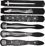 [WESIEVYA] Cute Thigh High Stockings Women Skeleton Socks Horrible Pattern Black Stocking Socks