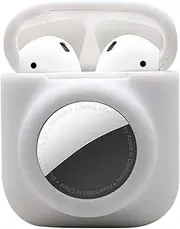 for Airtag Case Compatible for Airpods,Item Finder Cover Case for Headphone Cases,Silicone GPS Tracker Cover Holder, Soft Shock-Proof Anti-Scratch