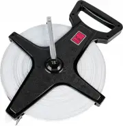 Durable 400ft Open Reel Measuring Tape for Athletics & Landscaping - Metal Case