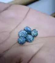 12.08Ctw 5 pcs Blue Rough Diamond Natural Raw Uncut Loose Diamond For Jewellery