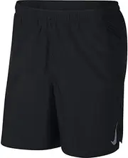 [Nike] Australia Men's Challenger 7" Lined Running Shorts, Black/Black/(Reflective Silver)