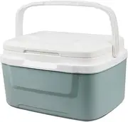 Ice Cooler, 8L Portable Cooler Box, Insulated Ice Chest Cooler, Large Capacity Hard Cooler with Heavy-Duty Handles, Portable Ice Chest Built-in Ice Board for Picnic, Groceries, Boating & More