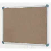 Quartet Penrite 90x60cm Brown Corkboard Home/Office Pin Board w/ Aluminium Frame