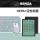 RENZA濾網 適用Coway AP-1220B 綠淨力雙向循環雙禦空氣清淨機 HEPA活性碳 濾心