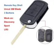 Remote Car Key Fob Shell Case Replacement 3 Buttons Uncut 38