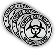 Zombie Outbreak Response Team Hard Hat Decal