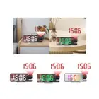 Projection Alarm Clock Temperature Day Mirror Digital Clock Night Light Large
