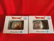 DRAGON QUEST Goods lot of 2 Stainless steel cup 35th anniversary Slime Game