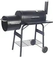 Leefasy BBQ Charcoal Grill Metal with Offset Smoker for Cooking Camping Backyard