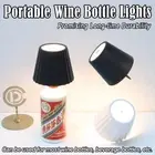 Wireless Touch Control Bottle Table Lamp Wine Lights Stepless Dimming Night Warm