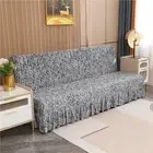 Sofa Bed Cover with Hem Skirt Design Elastic Cover Bench Transformable SofaDecor