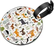 [YTYVAGT] Luggage Tags for Suitcases,Travel Tags for Luggage,Cartoon Animal Horse Deer,2-Pc