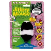 Spot Jittery Mouse Plush Cat Toy Gray; White; 1 Each/3
