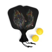 Pickleball bat Kit - Millenium Falcon Pop Art with bats balls and case