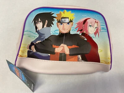 Shonen Jump Naruto Sakura Sasuke Cosmetic Accessory Zipper Bag Viz Media GEE