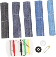 LOLIPPYY 1 Set Handmade Patches for Clothes Repair Cuttable Cloth Patches for Jeans Jackets DIY Projects No Adhesive Design Durable Charming Appearance