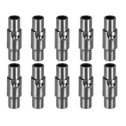 Leather Cord End Clasp, 10Pcs 3mm Hole Leather Clasps Jewelry Making, Black