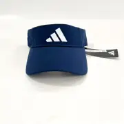 NWT ADIDAS Men's Golf Tour Navy Visor Adjustable OSFM Performance UV Hat Cap
