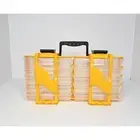 Storage Containers with Carrier 5-Tier Clear Plastic Stackable Organizer/