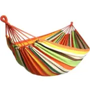 ITOPFOX Portable Fabric Camping Hammock W/ Tree Straps and Travel Bag in Orange