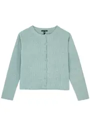 Eileen Fisher Chenille Cardigan - Light Blue - XS (UK 6-8 / XS) XS (UK 6-8 / XS)