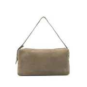 [Elleme] Elleme Large Trousse Suede Zip-fastening Shoulder Bag ONE SIZE GREEN