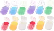 Travel Size Soap Sheets 12 Pack Portable Hand Soap Strips Mini Soaps for Camping Hiking and Everyday Use