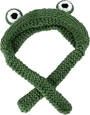 [Healeved] Warm Comfortable Cartoon Frog Earmuff Hat Knitted Hat for Outdoor Protection Green