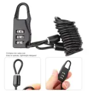 Helmet Portable Motorcycle Steel Wire 3 Digit Password Lock