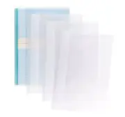 ONLYKXY 10pcs Clear Exercise Book Covers for Home Office Books Waterproof A5