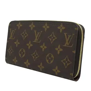 Louis Vuitton LV M42616 ZIPPY 經典老花ㄇ字拉鍊長夾.咖