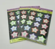 NEW Vintage American Greeting Stickety Doo Da Scratch off Star Stickers 3 packs