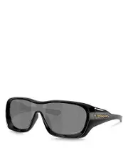 Oakley De La Salle Rectangle Shield Sunglasses, 130mm