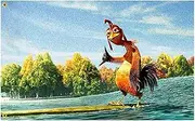 Chicken Flag, Chicken Joe Tapestry, Double Sided Funny Flag Banner, Polyester Wall Flag Hanging Surfs Up Poster, For College Dorm Outdoor, Bedroom Or Home Wall Decor